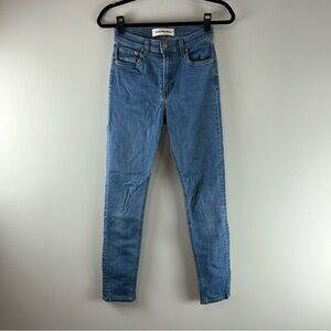 Reformation High Rise Skinny Women Jeans in True Blue Size 26